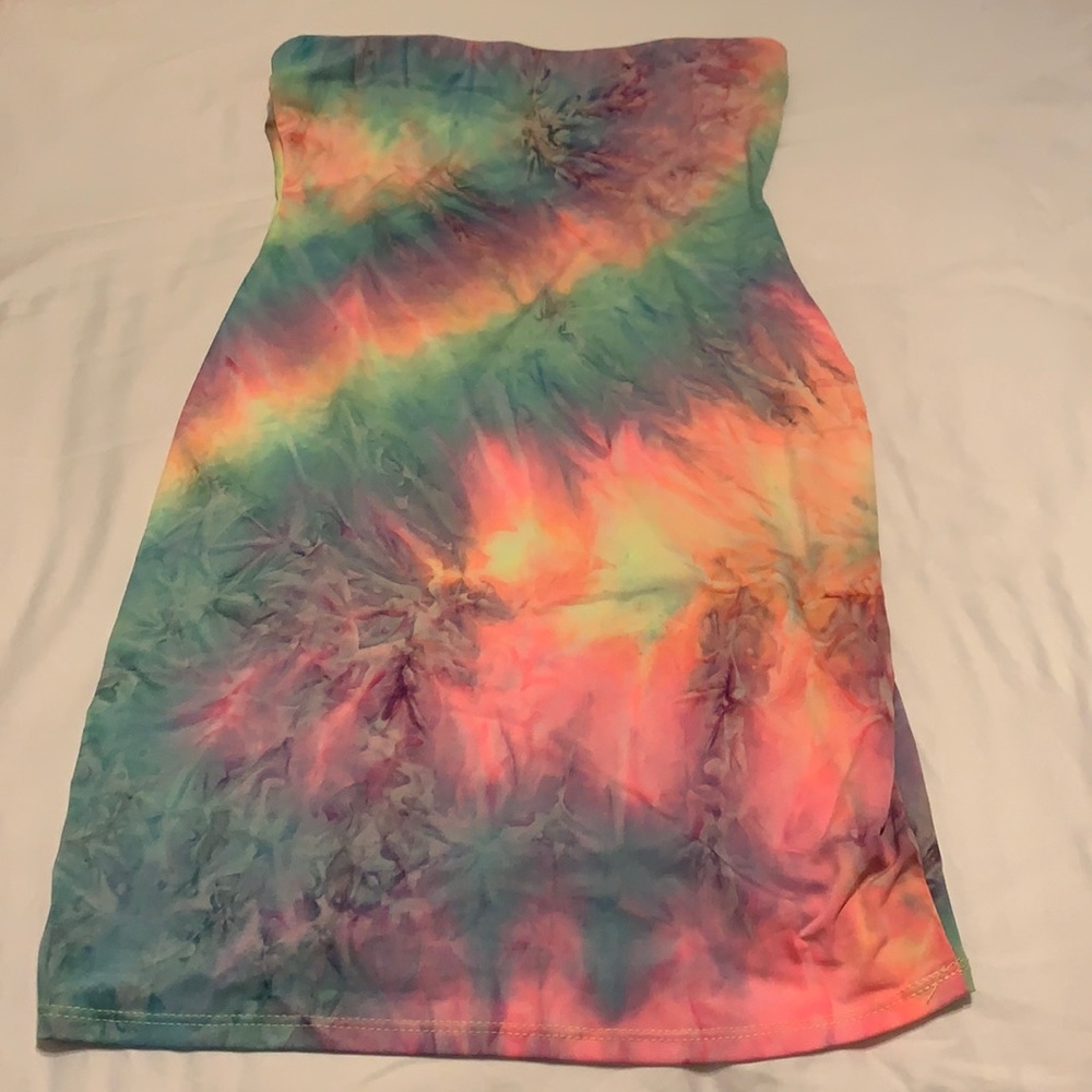 Fashionnova tie die for you tube dress